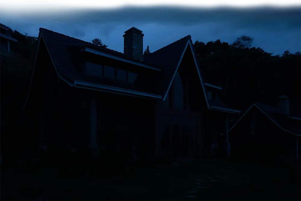 zdjęcie domu bez światła