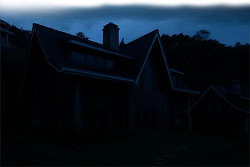 zdjęcie domu bez światła